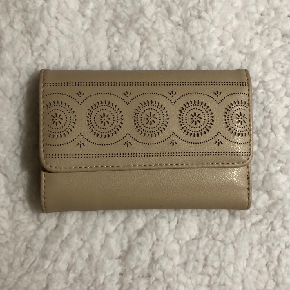 Tan boho wallet